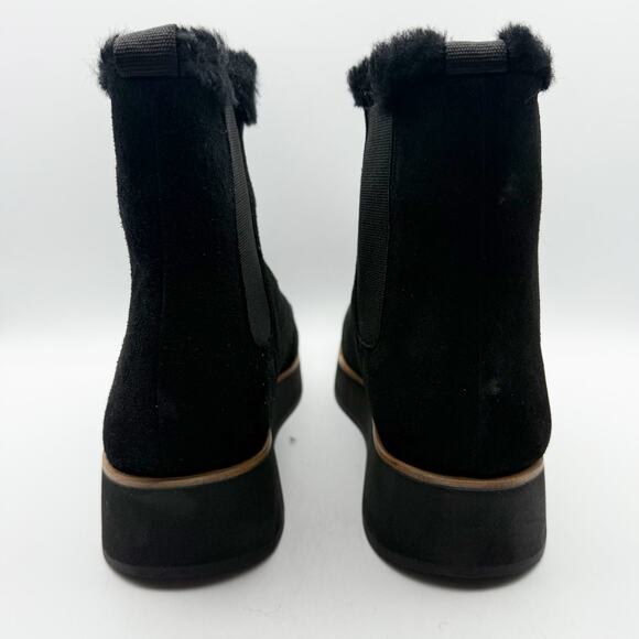 Bernardo Womens Patterson Boots US 10M EU 40.5 Black Suede Sheepskin NWOB - Picture 9 of 12